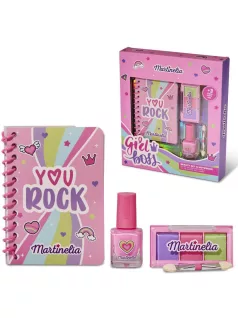   Martinelia smink szett, make-up szett (körömlakk, szemhéjfesték, notesz), Girl Boss, You Rock