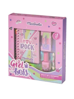   Martinelia smink szett, make-up szett (körömlakk, szemhéjfesték, notesz), Girl Boss, You Rock