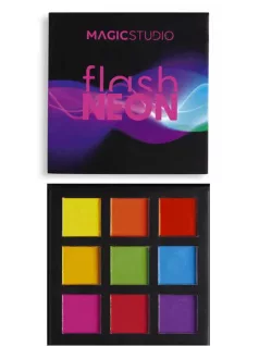   Magic Studio szemhéjfesték paletta 9 neon színnel, Flash Neon
