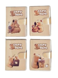   Kapibara notesz, A/7, tépőzáras záródással, többféle változat (150042)