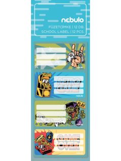 Gamer füzetcímke 12 db-os, Nebulo