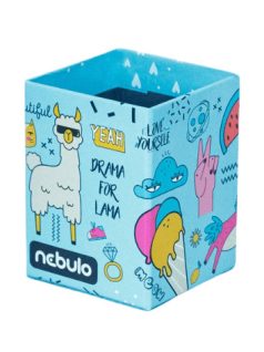 Girl Power asztali ceruzatartó, karton 8x8x10cm, Nebulo