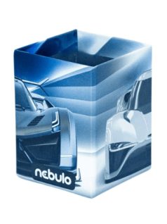 Sportautó asztali ceruzatartó, karton 8x8x10cm, Nebulo