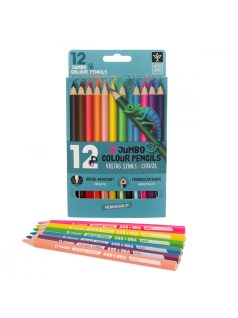  Színes ceruzakészlet 12 db-os, Ars Una, jumbo, háromszög test