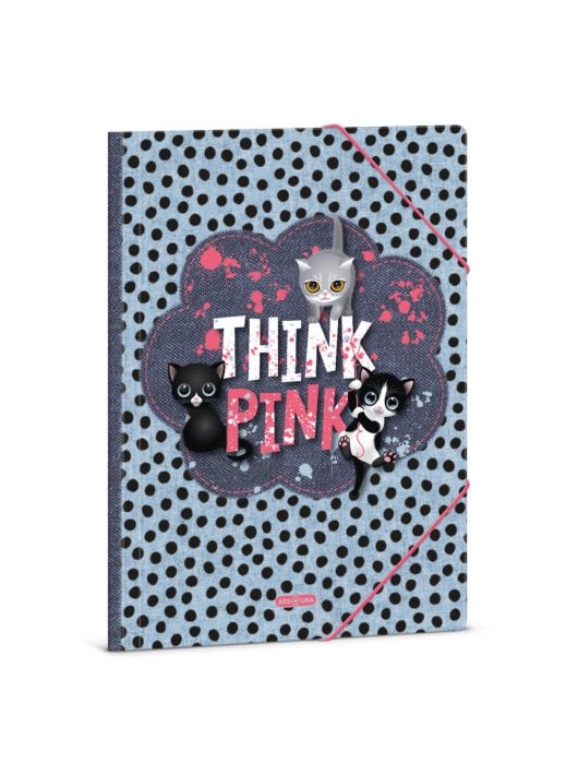 Think-Pink, cicás gumis mappa A/4