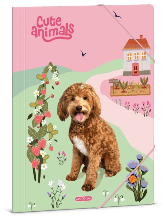 Doggie, kutyás gumis mappa A/4,, Cute Animals