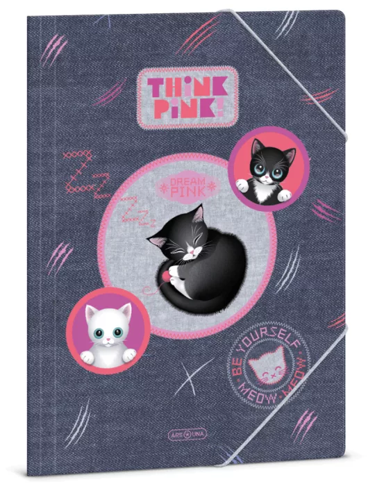 Think Pink, cicás gumis mappa A/4, Ars Una