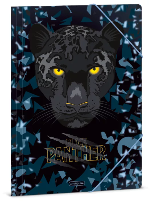 Black Panther gumis mappa A/4, Ars Una, fekete párduc