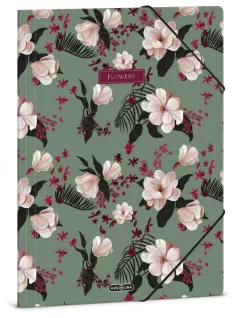 Ars Una gumis mappa A/4, Flowery Green