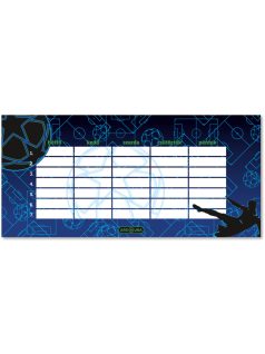 Focis órarend, 23x11 cm, kétoldalas, Champs