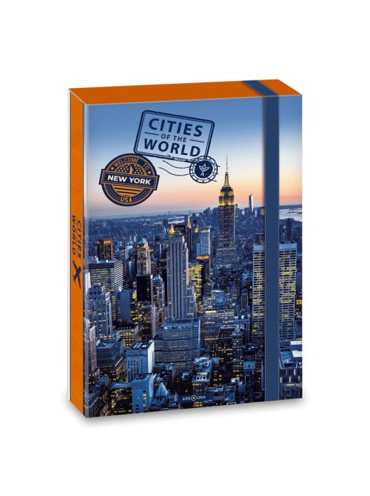 Világ városai Cities of the World füzetbox A/4, New York