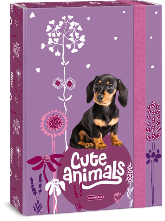 Cuki állatok füzetbox A/4, puppy, kutyás