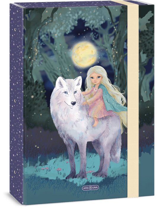 Northern Lights füzetbox A/4, Ars Una, farkas kislánnyal