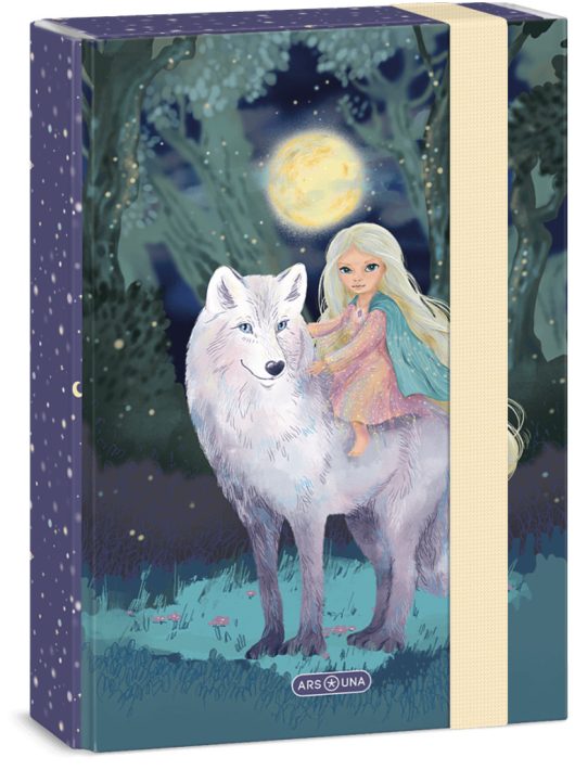Northern Lights füzetbox A/5, Ars Una, farkas kislánnyal