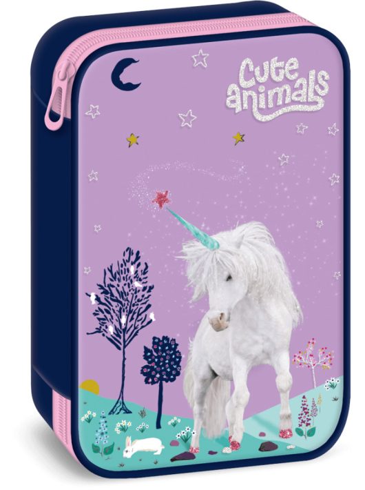 Unikornis tolltartó, belső emeletes, üres, Cute Animals, Unicorn