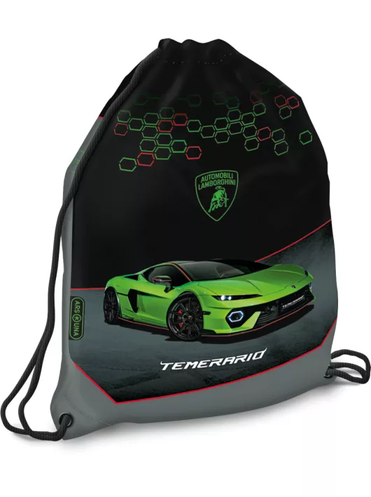Lamborghini tornazsák, sportzsák 42x32cm, Ars Una, zöld színű