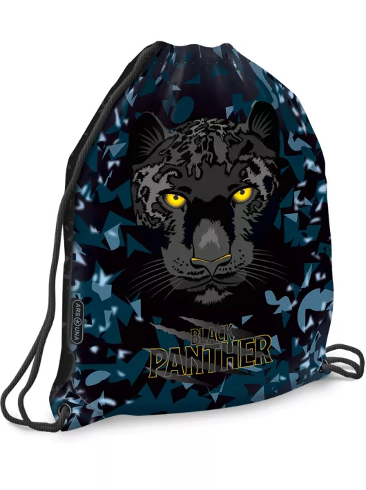 Black Panther tornazsák, sportzsák 42x32cm, Ars Una, fekete párduc