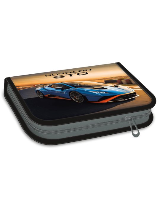 Lamborghini, autós tolltartó, klapnis, töltött, kék-narancs