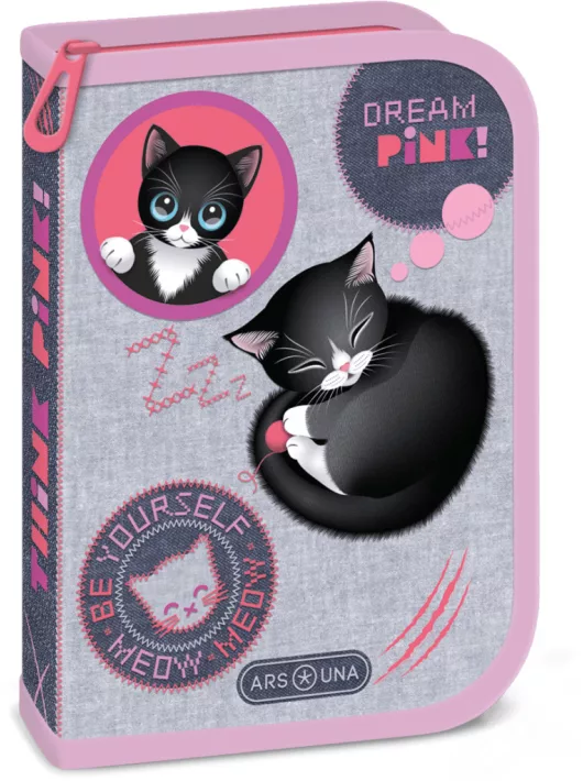 Think Pink, cicás tolltartó, klapnis, töltött, Ars Una