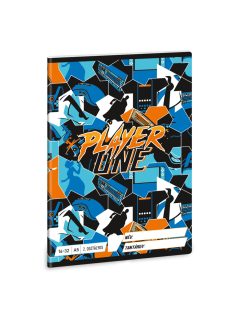   Player One tűzött füzet A/5, 32 lap vonalas 2.osztály (16-32)