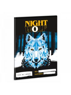   Nightwolf tűzött füzet A/5, 32 lap vonalas 3.osztály (12-32) 