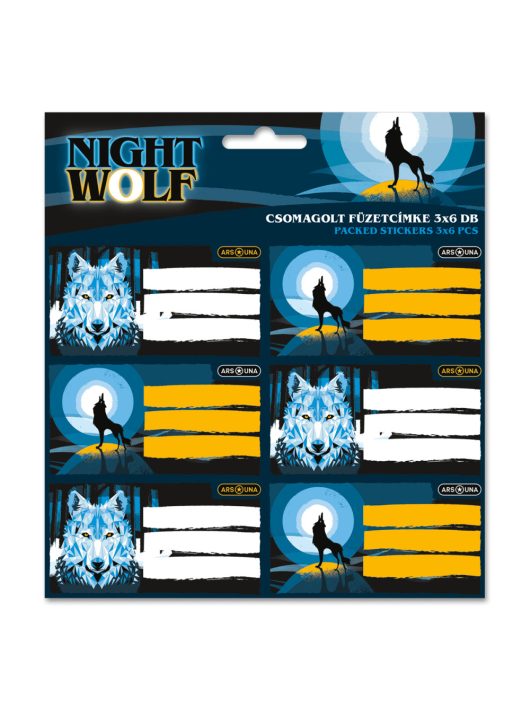 Nightwolf füzetcímke 18 db
