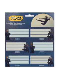 Ninjas füzetcímke 18 db, Ninjas in the Dark