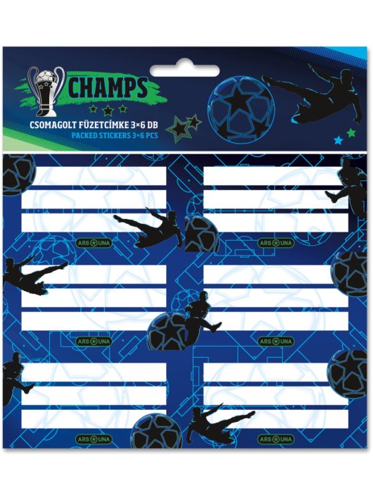 Focis füzetcímke 18 db, Champs
