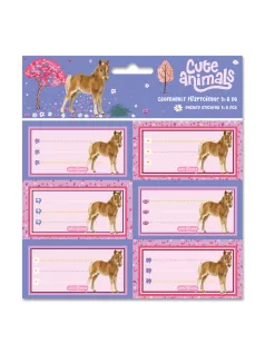 Lovas füzetcímke 18 db, Ars Una, Horse
