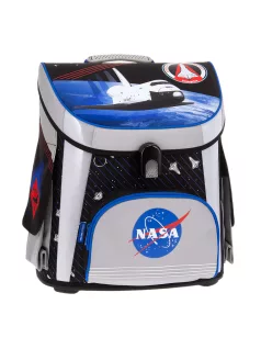   NASA kompakt mágneszáras iskolatáska 41x33x26cm, űrsiklóval