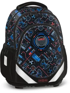   Gamers Hud anatómiai iskolatáska, hátizsák, 43x33x22cm, Ars Una