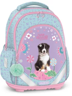   Aussie, kutyás anatómiai iskolatáska, hátizsák, 43x33x22cm, Ars Una,CUTE Ars Una, Aussie, kutyás