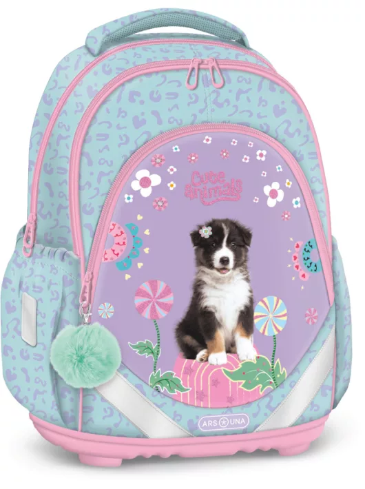 Aussie, kutyás anatómiai iskolatáska, hátizsák, 43x33x22cm, Ars Una,CUTE Ars Una, Aussie, kutyás