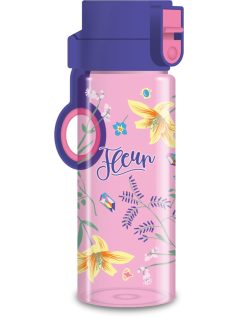 Fleur kulacs, 475 ml, rózsaszín, virágos