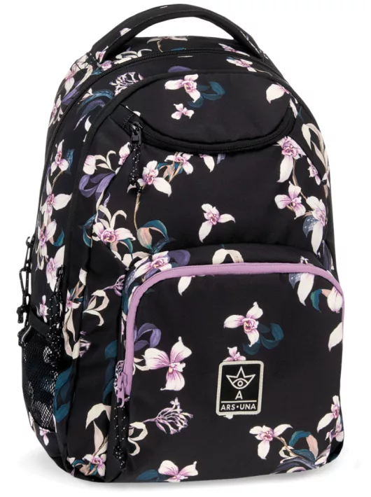 Ars Una hátizsák, iskolatáska, 45x34x26cm, 26l, AU-6, Botanic Orchid