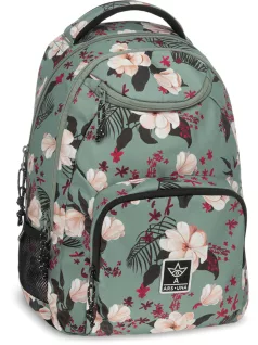   Ars Una hátizsák, iskolatáska, 45x34x26cm, 26l, AU-6, Flowery Green