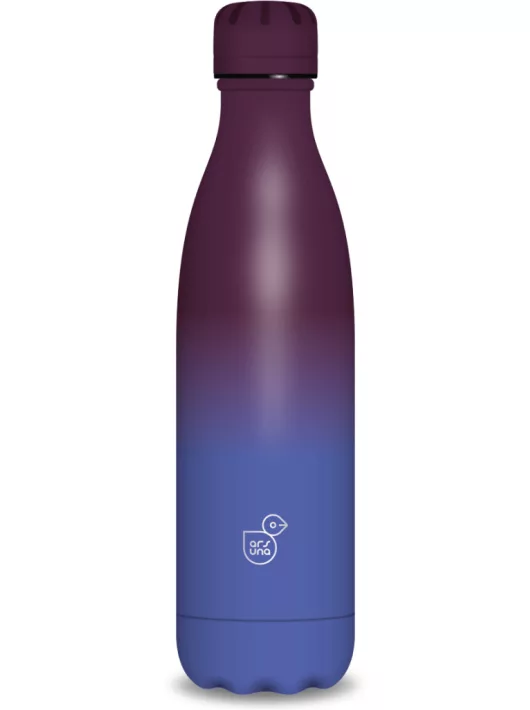 Ars Una fémkulacs, duplafalú, 500 ml, Gradient-9, padlizsán-kék