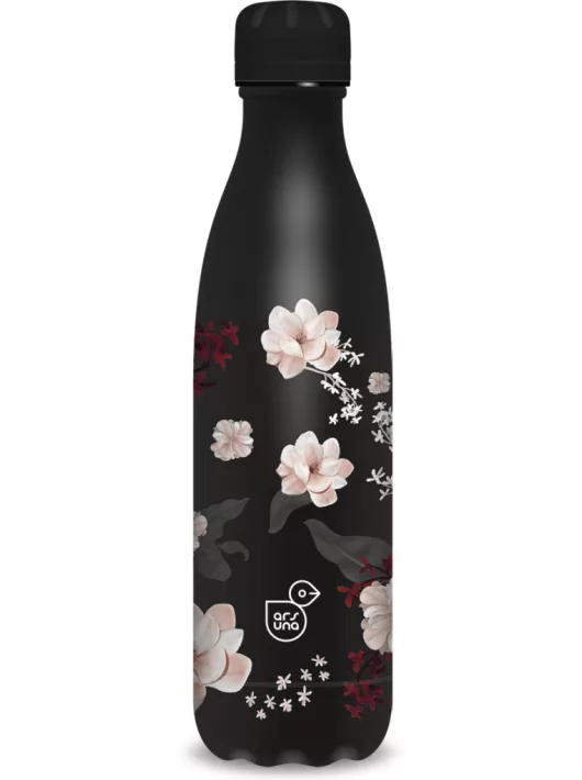 Ars Una fémkulacs, duplafalú, 500 ml, Flowery Black