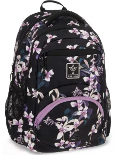   Ars Una ergonómikus hátizsák, iskolatáska, 45x33x23cm, 27l, Botanic Orchid