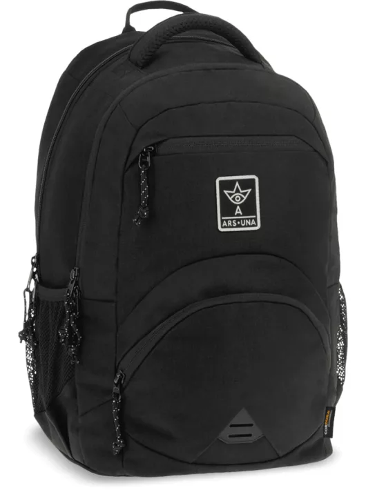 Ars Una ergonómikus hátizsák, iskolatáska, 45x33x23cm, 27l, Cordura-Black