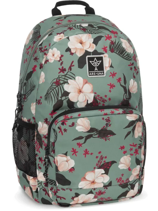 Ars Una hátizsák, iskolatáska, 48x32x25cm, 26l, AU-14, Flowery Green