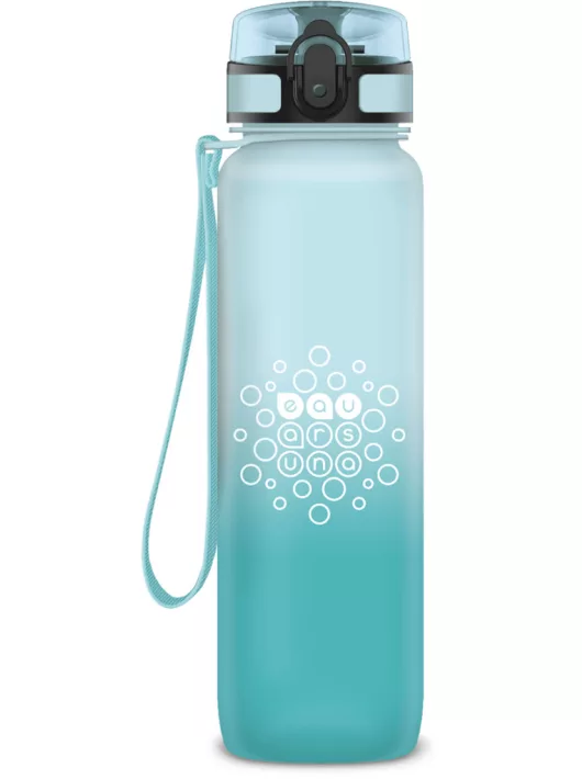 Ars Una kulacs, motivációs kulacs, 1000 ml, matt, Ice, kék-világoskék