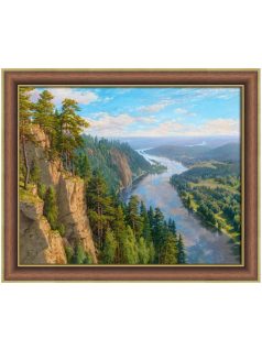 Gyémántfestés szett, folyó, 50x40cm