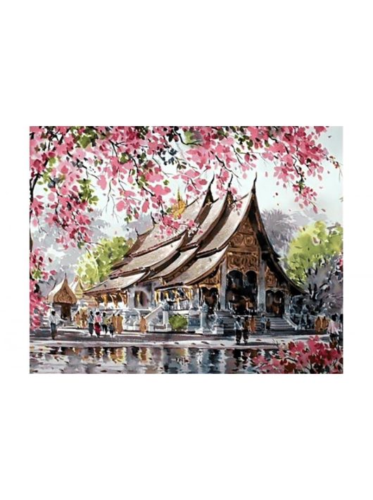 Gyémántfestés szett, Pagoda, 48x38cm