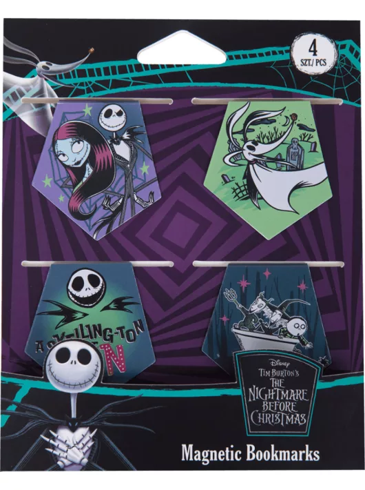 Tim Burton mágneses könyvjelző, 4 db/csomag, Colorino School