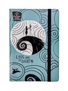   Tim Burton jegyzetfüzet, notesz A/5, keményfedeles, 80 lapos, 80g, vonalas, szürkéskék, Colorino School