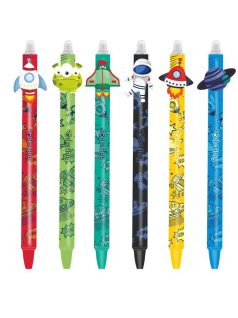   Radírozható golyóstoll, nyomógombos, Space Life, űrhajók, Colorino School