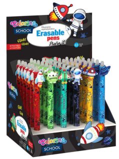   Radírozható golyóstoll, nyomógombos, Space Life, űrhajók, Colorino School