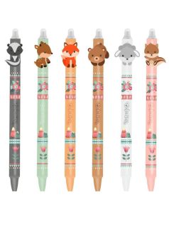 Radírozható golyóstoll, nyomógombos, Cool Pack Little Foxes, többféle