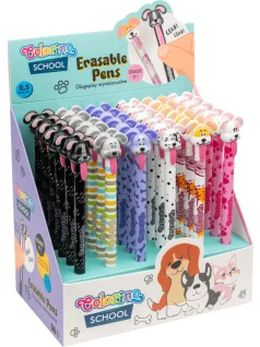   Radírozható golyóstoll, Dogs, kutyás, nyelvhúzogatós, Colorino School, többféle